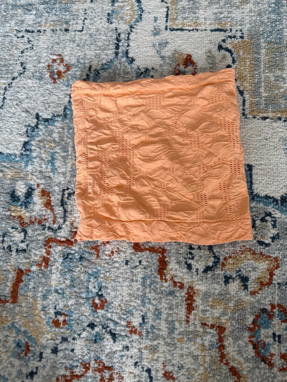 Harlow Peach Eyelet Mini Skirt